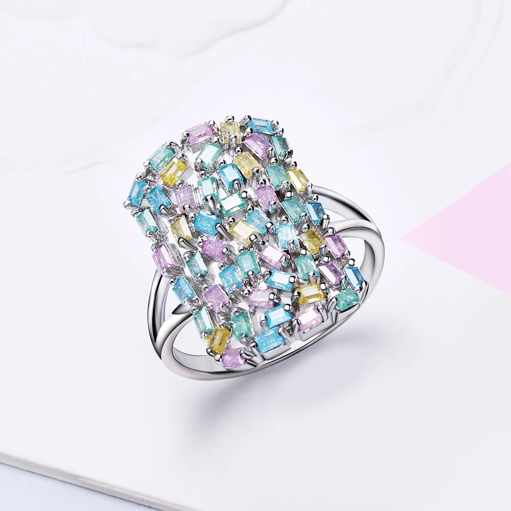 Shield shape women ring