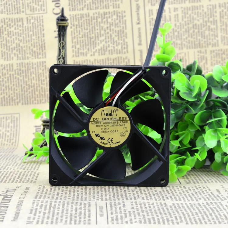 9025 9 см/12 V 0.25A 3 AD0912HS-A76GL защиты электродвигателя Вентилятор охлаждения