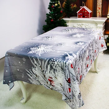 

Xmas Tablecloth Rectangle 180*150cm Christmas Pattern TableCloth Family