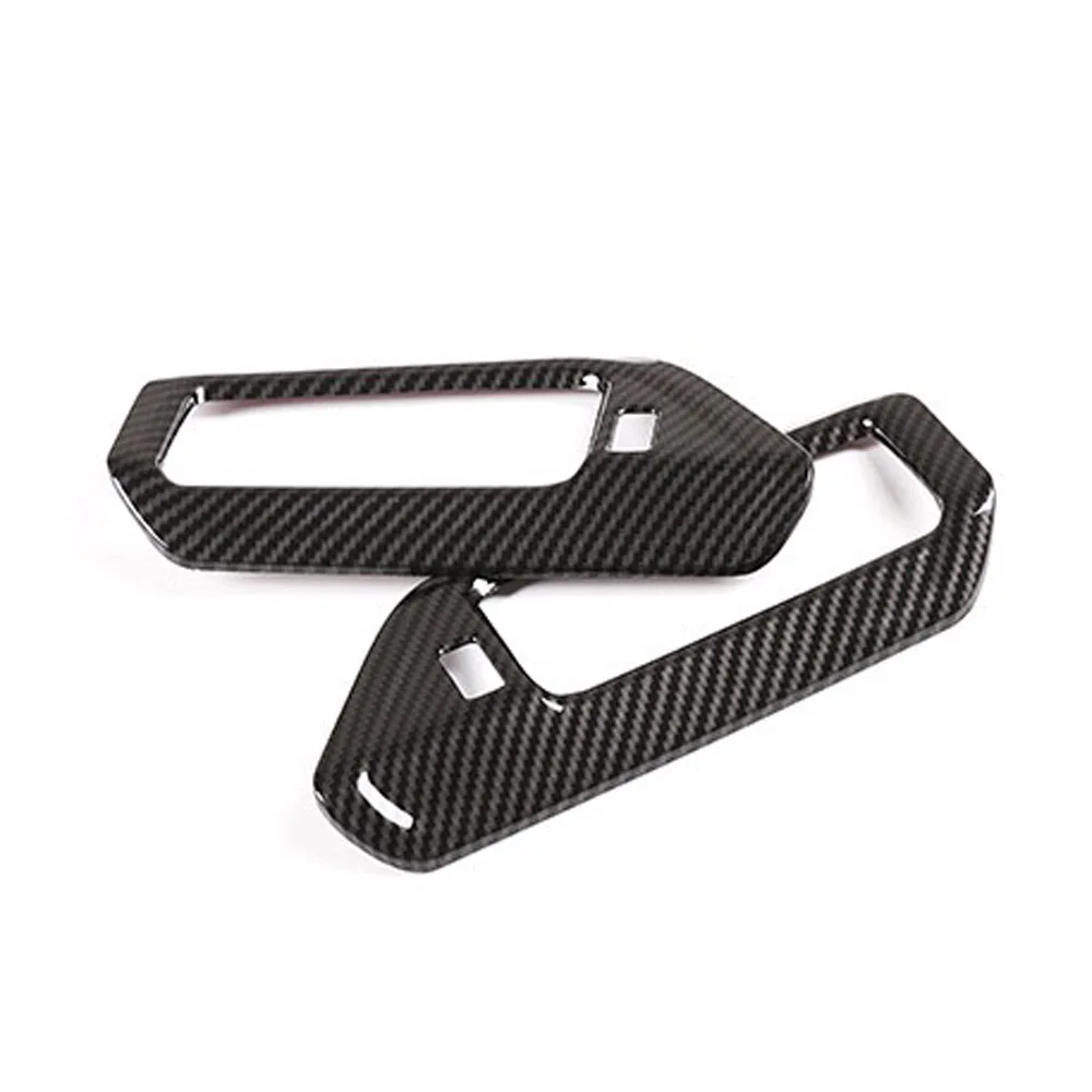 

JEAZEA 2Pcs Carbon Fiber ABS Car Dashboard Air Conditioning Outlet Frame Decoration Cover Trim Fit for BMW X5 2019