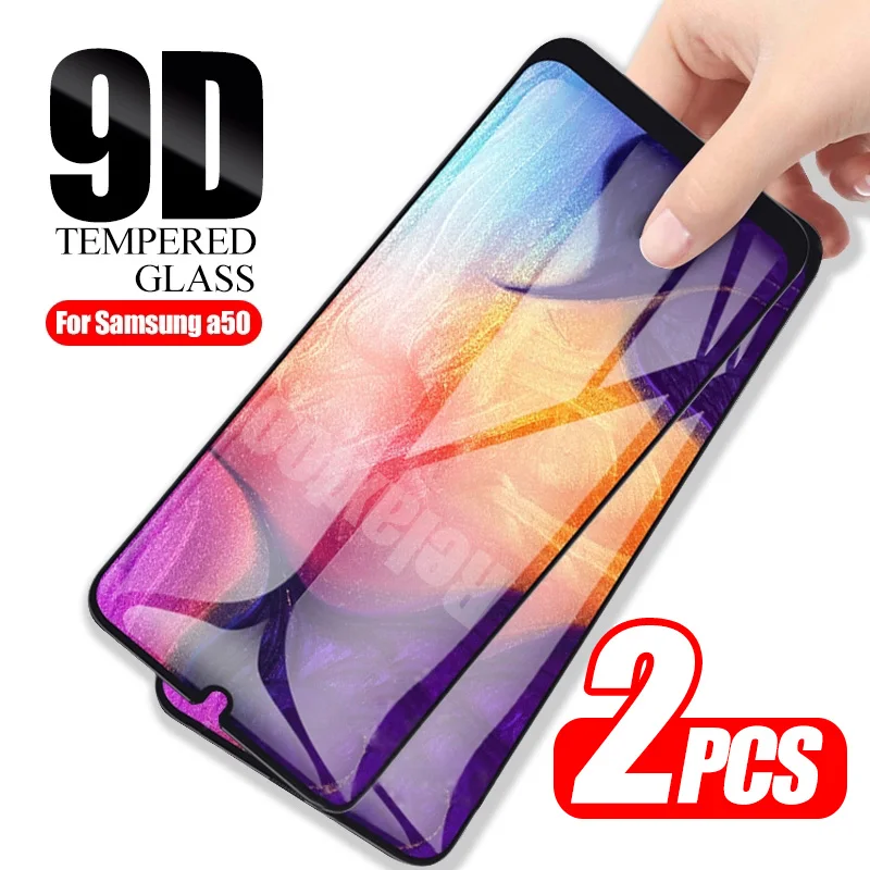Защитное стекло 9D для samsung Galaxy a50 a51 a505F a515F 2 шт. | Мобильные телефоны и аксессуары