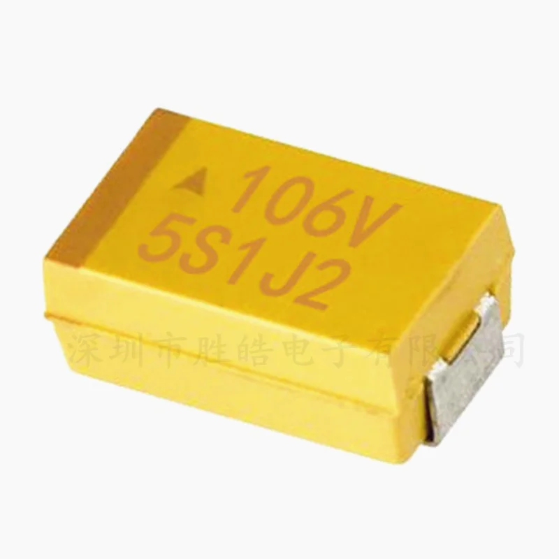 10PCS 3528 SMD Tantalum Capacitor Type B 10UF 35V Printing 106V 1210 10pcs new and original vs 12cwq04fntr m3 screen printing 12cwq04fn schottky diode rectifier vs 12cwq04fntr m3 to 252 12cwq04fn