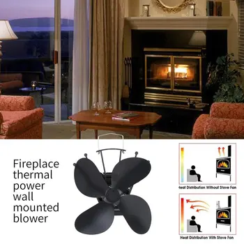

Wall-Mounted Hot Blast Stove Fan Silent Fireplace Thermal Power Wall Hanging Blower Efficient Household Hot Fan