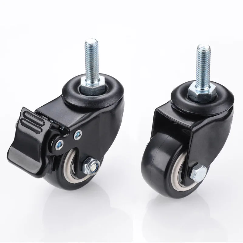 Details about   40mm Dia Black 360 Degree Rotatable Swivel Caster Load Rating Fitting Furniture 