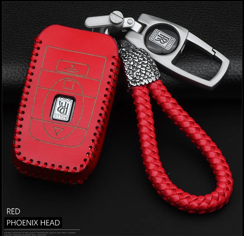 Подходит для Rolls Royce восьмого поколения phantom key cover кожаная сумка для ключей набор ключей Автомобильный значок кожаный чехол для ключей