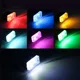 Luces LED de ambiente para Interior de coche, lámpara Mini USB de 4 piezas, para enchufar y usar, luces de emergencia de Ambiente, blanco, rojo y azul