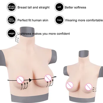 

CYOMI Realistic Silicone Boobs Cotton Filling Breast Forms Enhancer Mastectomy prosthesis Crossdresser Drag Queen Transgender