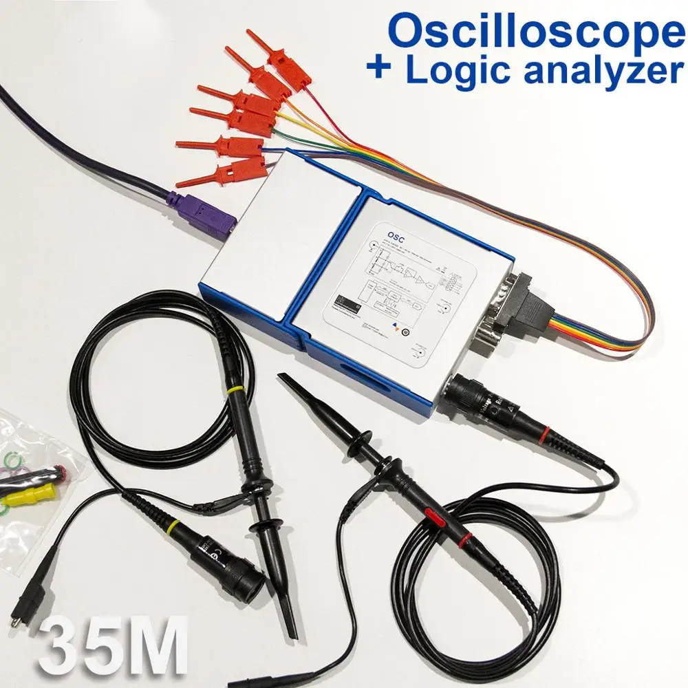 LOTO USB/осциллограф для ПК OSCA02 100 с частотой дискретизации полоса пропускания 35 МГц