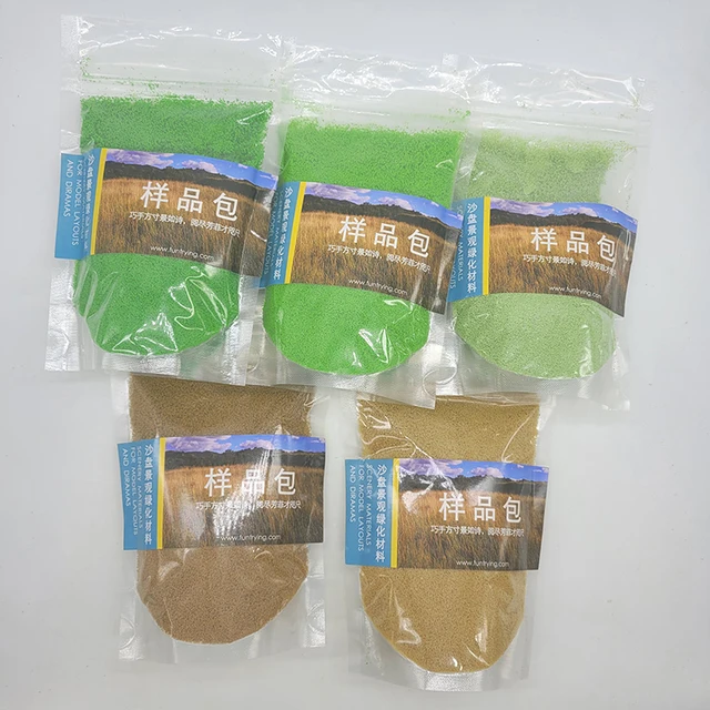 50g 0.5-1.0mm Model Grass Powder Miniature Architectural Tree Powder For Diorama Garden Making Material Ground Sponge Material 6