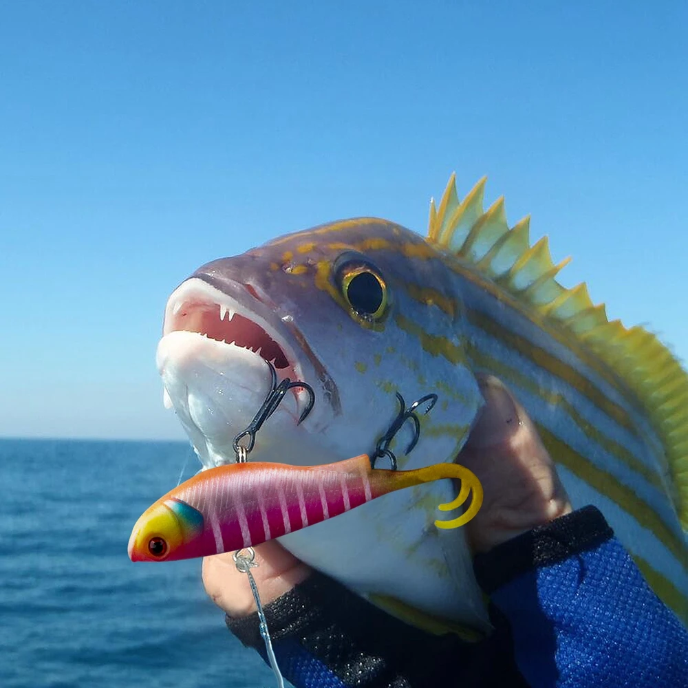 Soft Fishing Lure Swimbait Wobbler Silicone Artificial Bait VIB (25)