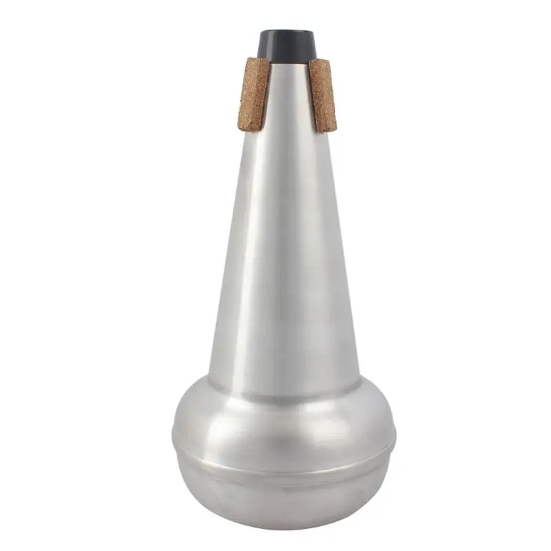 1Pc High Quality Lightweight Practice Trombone Straight Mute Silencer Aluminium for Alto Tenor Trombone Silver Hot Dropshipping