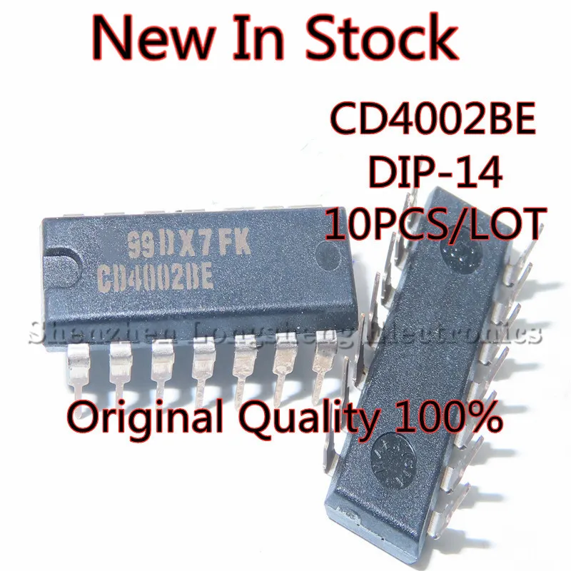 

10 шт./лот Оригинальное качество 100% CD4002BE CD4002 DIP-14 двойной 4 входа или затвор Новая фотография