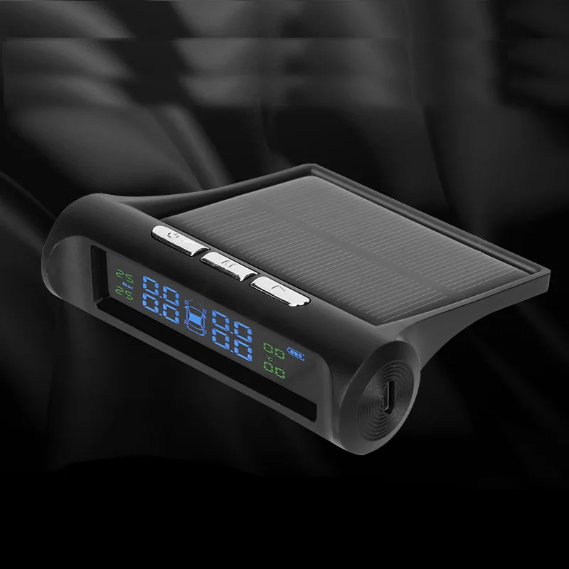 

Tire pressure monitor external car universal tire detection monitor wireless solar tire pressure detection auto parts XC-93