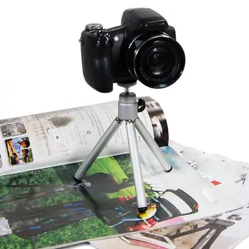 

2020 Mobile Phone Tripod Camera Selfie Mini Tripod Aluminum Alloy Tripod Desktop Two-section Small Tripod Stand for and Tablet
