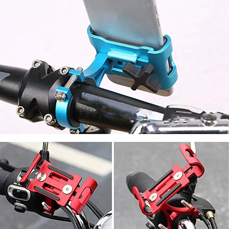  Neue 5 Farben Aluminium Legierung Fahrrad Telefon Halter 35-65 