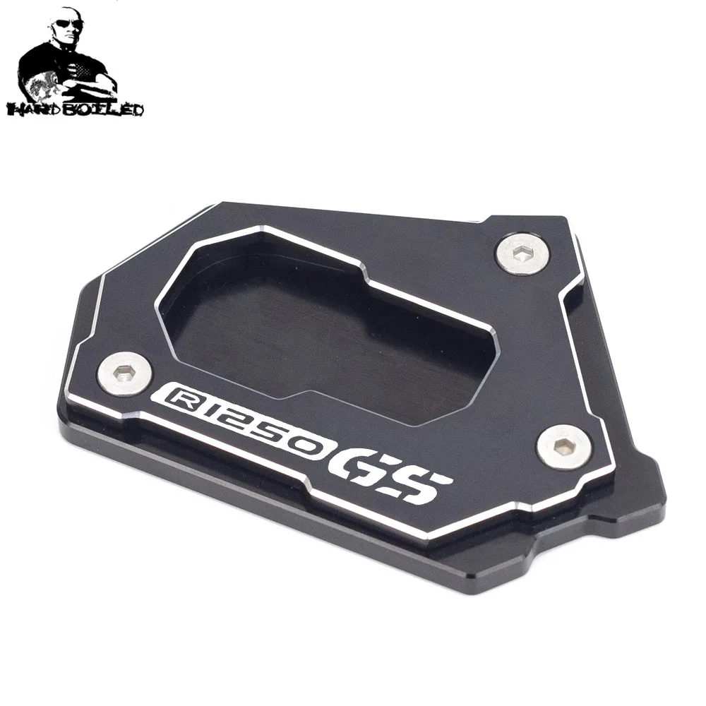 Silver Top CNC Motorcycle Side Kickstand Foot Side Stand Extension Pad Plate Compatible with BMW R1250GS ADV LC Rallye 2018-2021 
