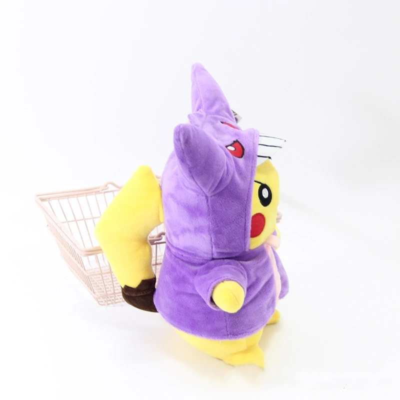 25 см Q версия плюшевый Пикачу крест туалетный COS Такара TOMY Pokemen игрушки куклы для детей подарок