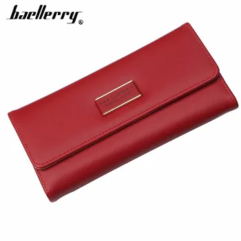 

2020 new Women Wallets Long PU Leather Cell Phone Pocket Red Female Wallet For Girl Big Top Quality Brand Women Purse