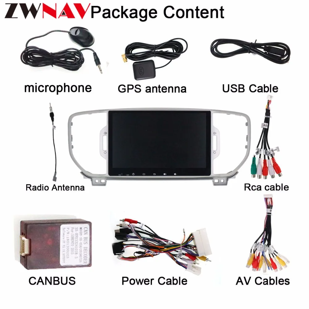 Flash Deal Android 9.1 Car Radio Multimedia Player GPS Navigator For KIA Sportage 4 2016 2017 2018 2019 wifi BT Audio 2Din no DVD head unit 14