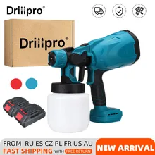 Drillpro – pistolet de pulvérisation électrique sans fil, désinfection domestique, stérilisation, pulvérisateur de peinture Portable pour batterie Makita 18V, 800ML