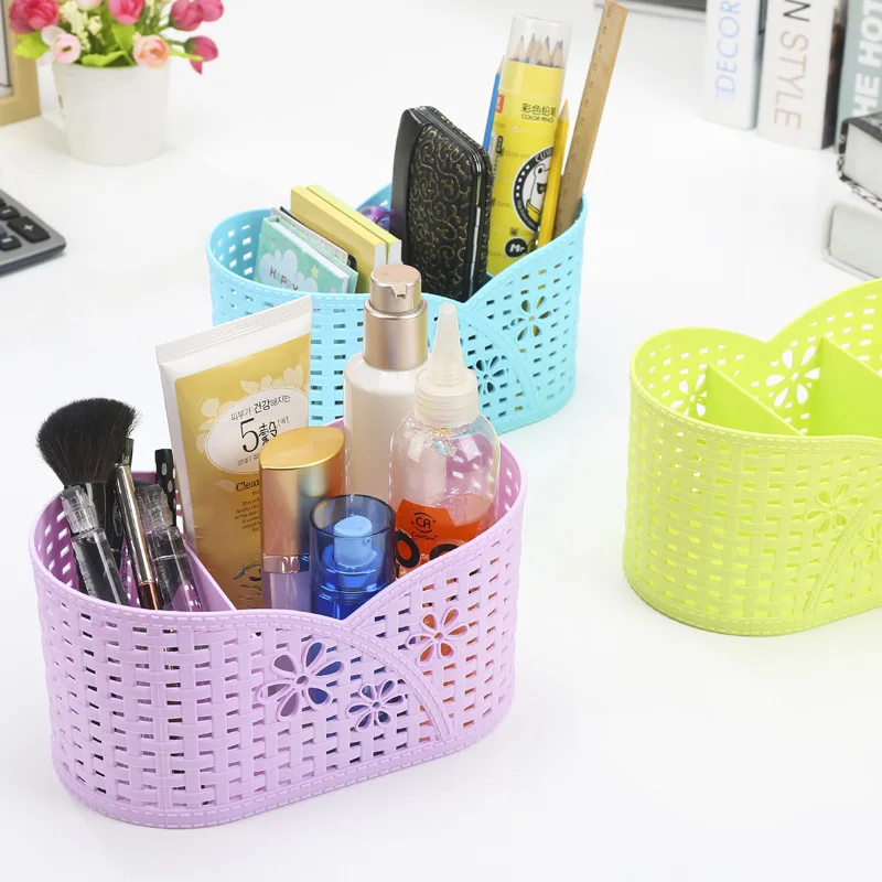 

Market america ju Rattan Game Gold Modeling Grid Cosmetic Storage Box Desktop Remote Control Debris Storage Organizing Box