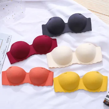 

Women Invisible Bras Seamless Bra Push Up Lingerie Strapless Brassiere Bralette Fashion Underwear Female Intimates New #F