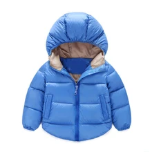 Пальто; Модные Детские Пуховые парки; детская одежда; зимние плотные теплые куртки и пальто для мальчиков и девочек; теплая верхняя одежда с подкладкой для малышей