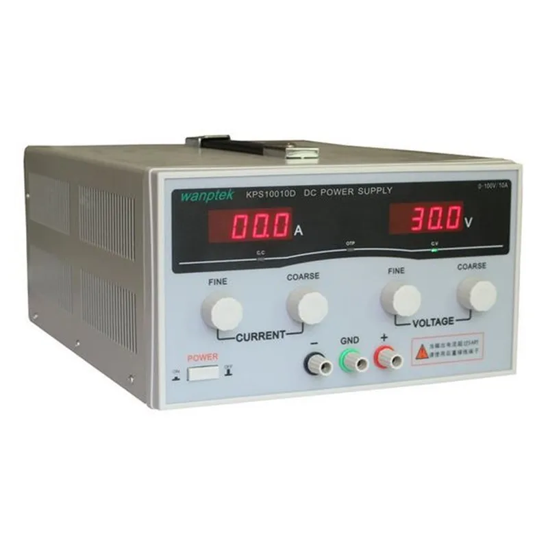 

2 Pcs KPS10010D High precision High Power Adjustable LED Dual Display Switching DC power supply