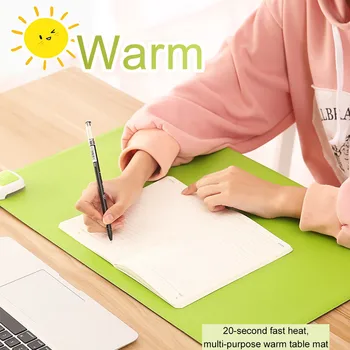 

Desk USB Warm Pad Mouse Pad Winter Hand Warmer Desk Pad Multifunctional Heating Pad alfombrilla ordenador#G2