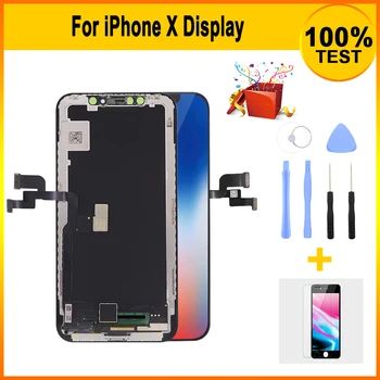 

5pcs/pack Grade AAA LCD Screen For iPH X LCD Display with 3D Touch Screen Digitizer Assembly Replacement