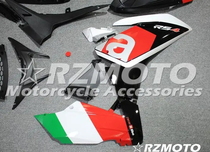 Полный набор обтекателей для Aprilia RS4 50 125 2012-2013- ABS пластик мотоцикл Обтекатели Наборы Серебряный Красный Зеленый