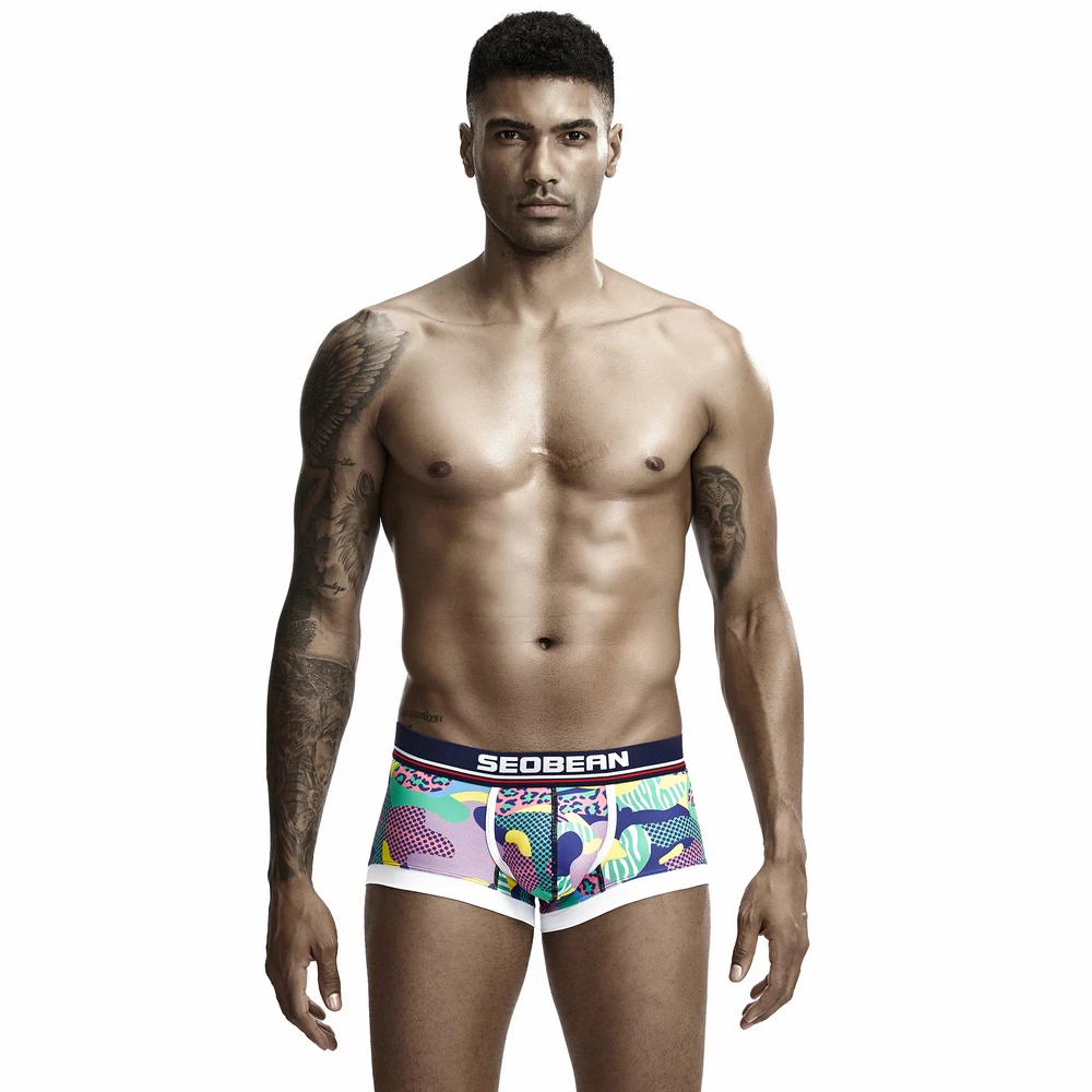 Men FASHION TRUNK Penis Pouch Designed Gay mens 3D Print underpants Graffiti Freedom MY STYLE hot sale panties