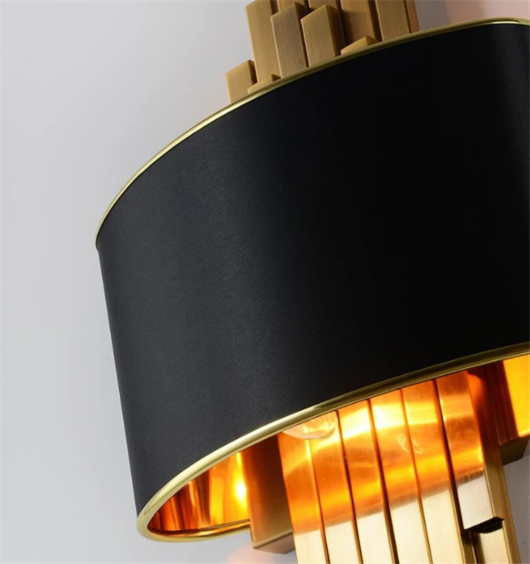 Металлическая труба для гостиной, настенный светильник для спальни, настенный светильник настенное бра для коридора, лофт, настенный светильник 90-260 В, скандинавский светильник