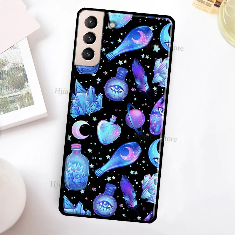 cute samsung cases Occult Witchcraft Moon Gothic Witch Cover For Samsung Galaxy S21 Ultra Note 20 Note 10 S8 S9 S10 S22 Plus S20 FE Phone Case samsung cute phone cover Cases For Samsung