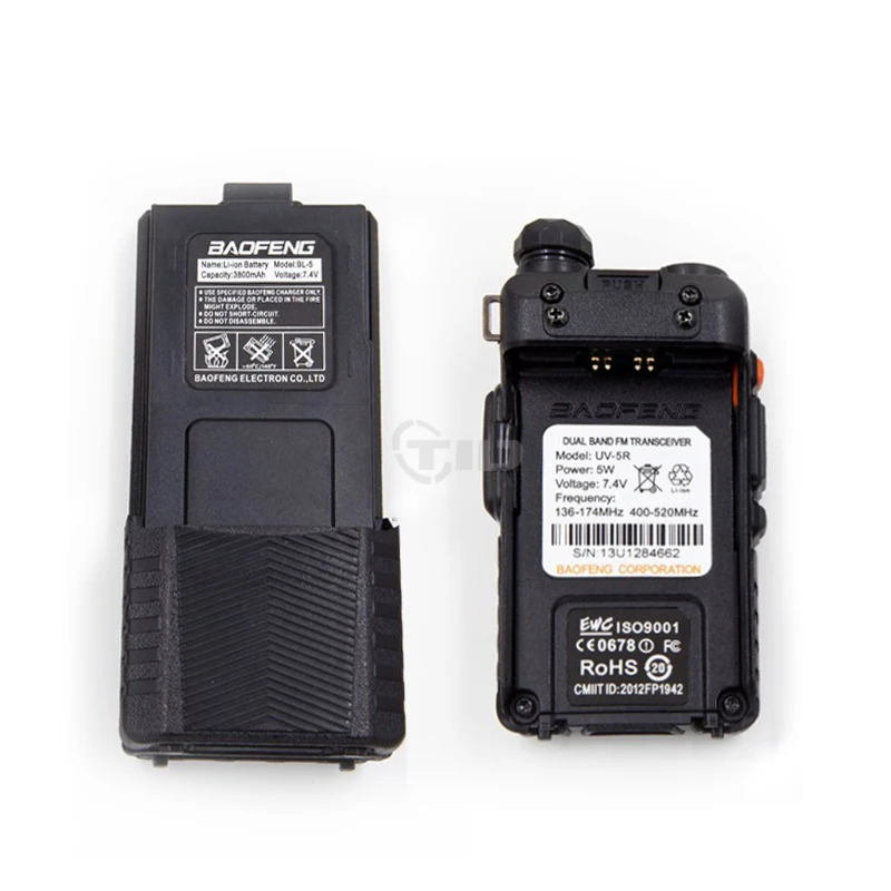 Baofeng Walkie Talkie uv 5r 3800 Двухдиапазонная VHF UHF 136-174/400-520mhz двухсторонняя радиостанция walky talky UV-5R