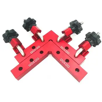 

3/6pcs Woodworking Right Angle Positioning Clamps Auxiliary Positioner Corner Clamping Tools Aluminium Alloy Corner Ruler