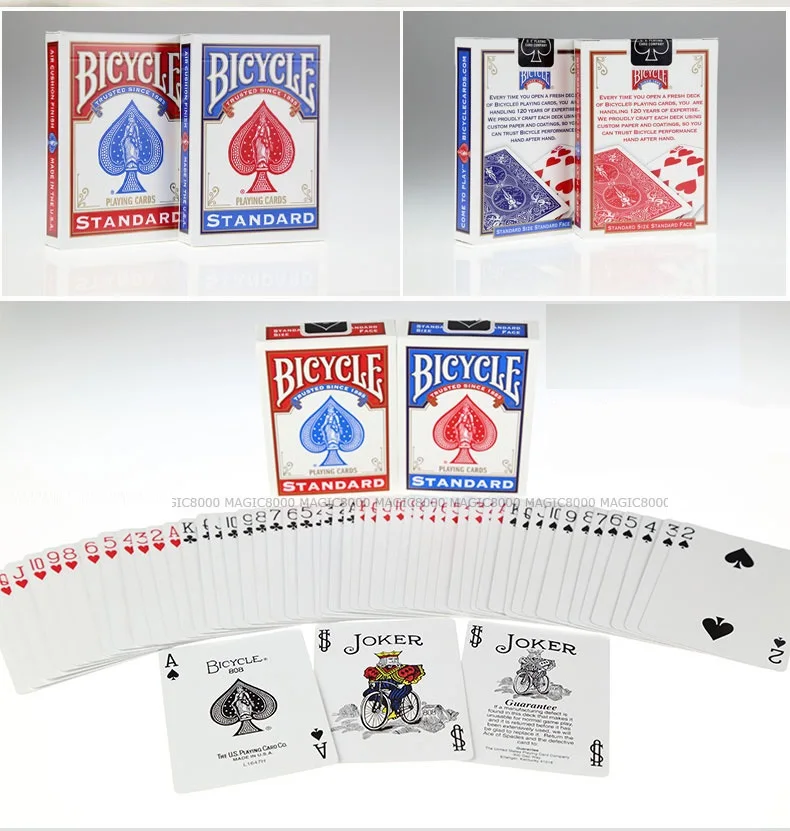 Jeu de cartes à jouer classique Black Deck Rider Back, poker, index  standard, jeux de cartes magiques, tours de magie, accessoires pour  magicien, vélo - AliExpress