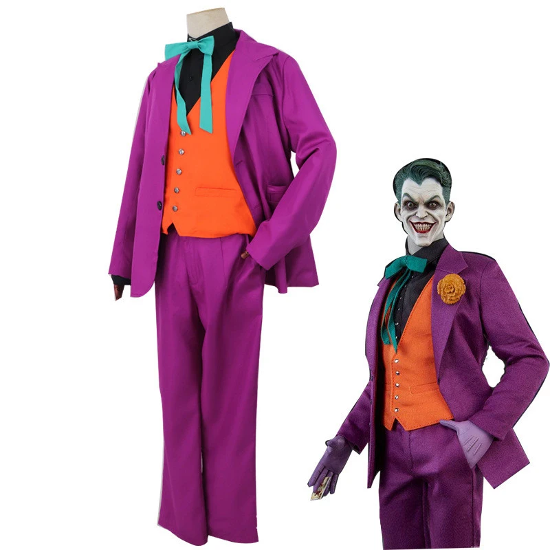 4pcs Adult Child Joker Suit Purple Jacket Role Play Joker Joaquin Phoenix  Movie Clown Suit Cos Halloween Cosplay Show Costume - Cosplay Costumes -  AliExpress