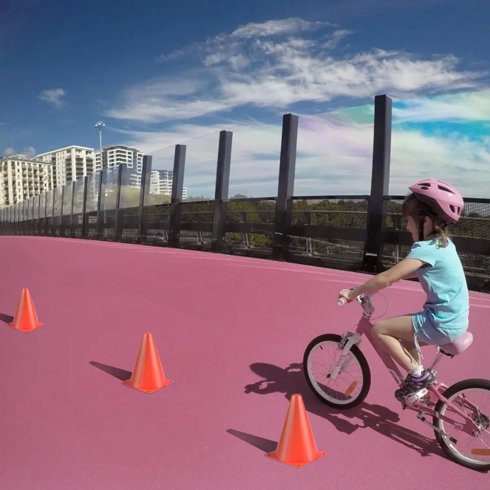 10PCS Football Training Triangle Cone Plastic Sport Training Traffic Pylons for Outdoor Gaming and Festive Event #3b06 (11)