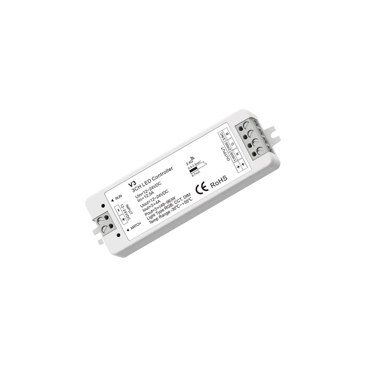 Контроллер V3 3CH * 4A 12-24VDC CV встроенный 10 динамических режимов может соединять