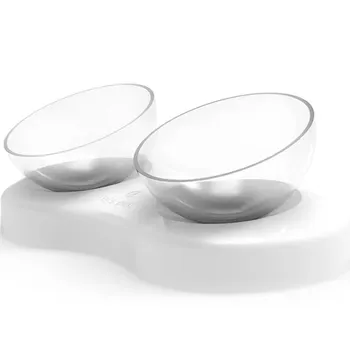 

Pet Feeder Non-slip Cat Bowls Double Bowls 20 Degree Tilt Pet Food Feeder Bowls For Cats Dogs Feeders Water Bowl Pet Supplies