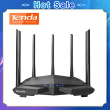 Беспроводной Wi-Fi роутер Tenda AC11/AC6/AC7/AC10, гигабитный двухдиапазонный ретранслятор AC1200 с антеннами с высоким коэффициентом усиления 5*6 дБи, более широкое покрытие Беспроводной Wi-Fi роутер Tenda AC11/AC6/AC7/AC10, гигабитный двухдиапазонный ретранслятор AC1200 с антеннами с высоким коэффициентом усиления 5*6 дБи, более широкое покрытие