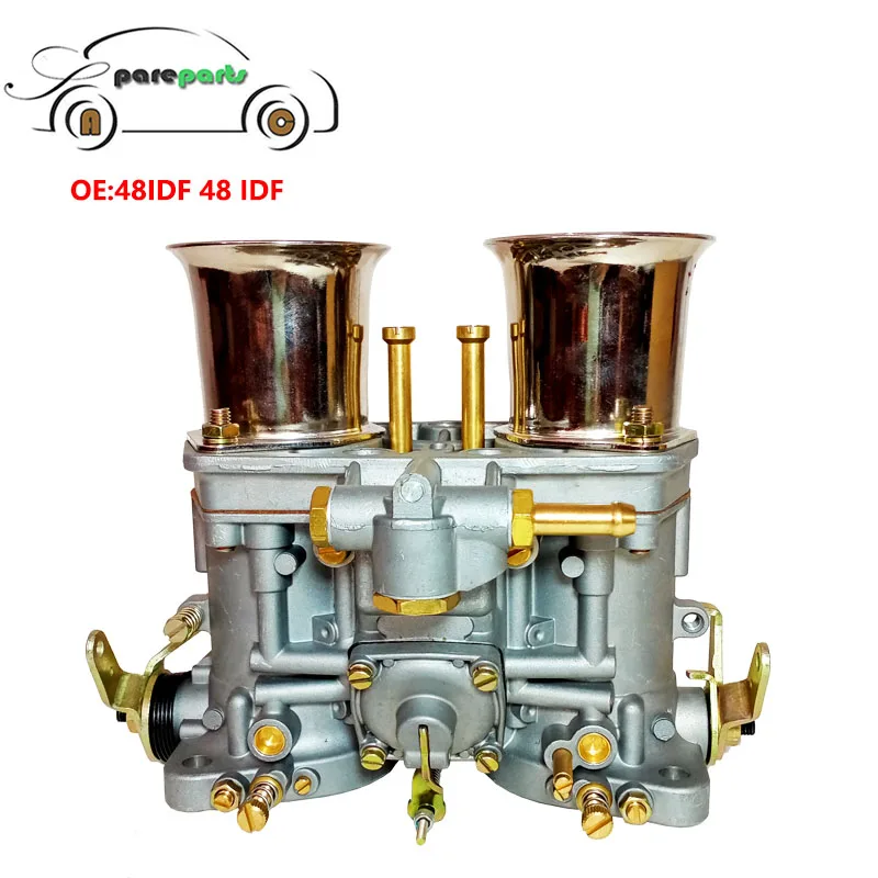 

OEM 48IDF Carburetor Engine Carb with Chrome Air Horns For V W Volkswag en Bug Beetle WEBER EMPI 48 IDF Warranty One year