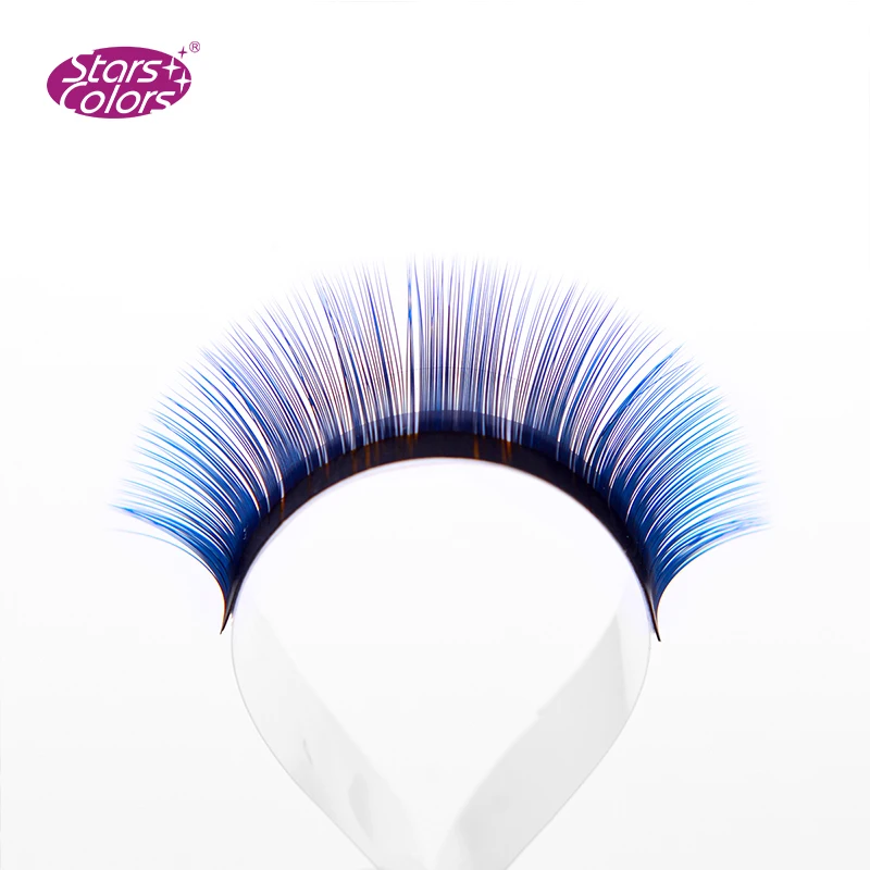 

20 trays Mixed Colors Silk eyelash Colorful False Eyelash Natural false eyelashes 2 tone Mix Size thickness 7mm to 15mm make up