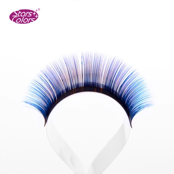 

20 trays Mixed Colors Silk eyelash Colorful False Eyelash Natural false eyelashes 2 tone Mix Size thickness 7mm to 15mm make up