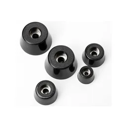 Protecteur de pieds de chaise en caoutchouc noir, 4 pièces, antidérapants, pour meubles, Table, pieds, protection de pieds d'armoire 