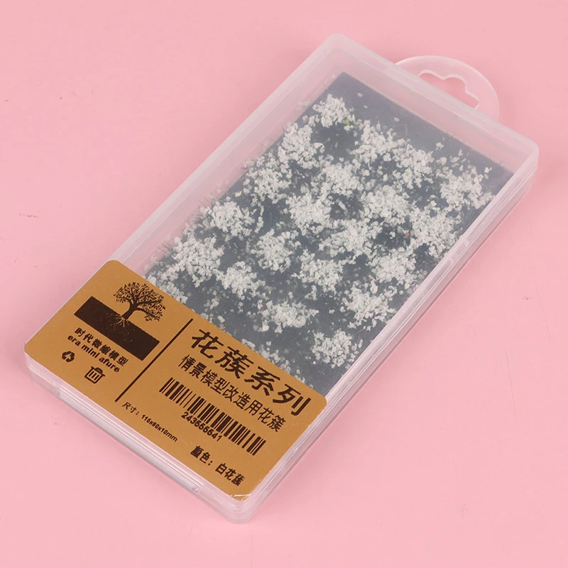 28Pcs DIY Model Building Kits Artificial Grass Flower Petal Garden Lawn Micro Landscape Decor Accessories 12