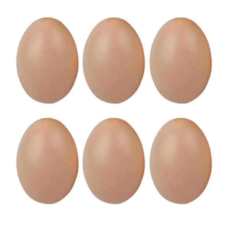 6Pcs Поддельные пустышки яйца модель граффити Моделирование Яйца дом игрушка для детей - Цвет: 6Pcs