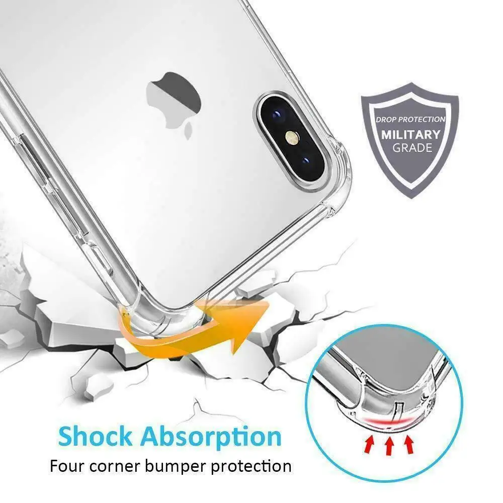Чехол-цепочка для Apple iPhone 11 Pro Max X/XS/XR/XS Max 7 8 6 6s Plus, мягкий чехол из ТПУ, прозрачный силиконовый чехол с ожерельем