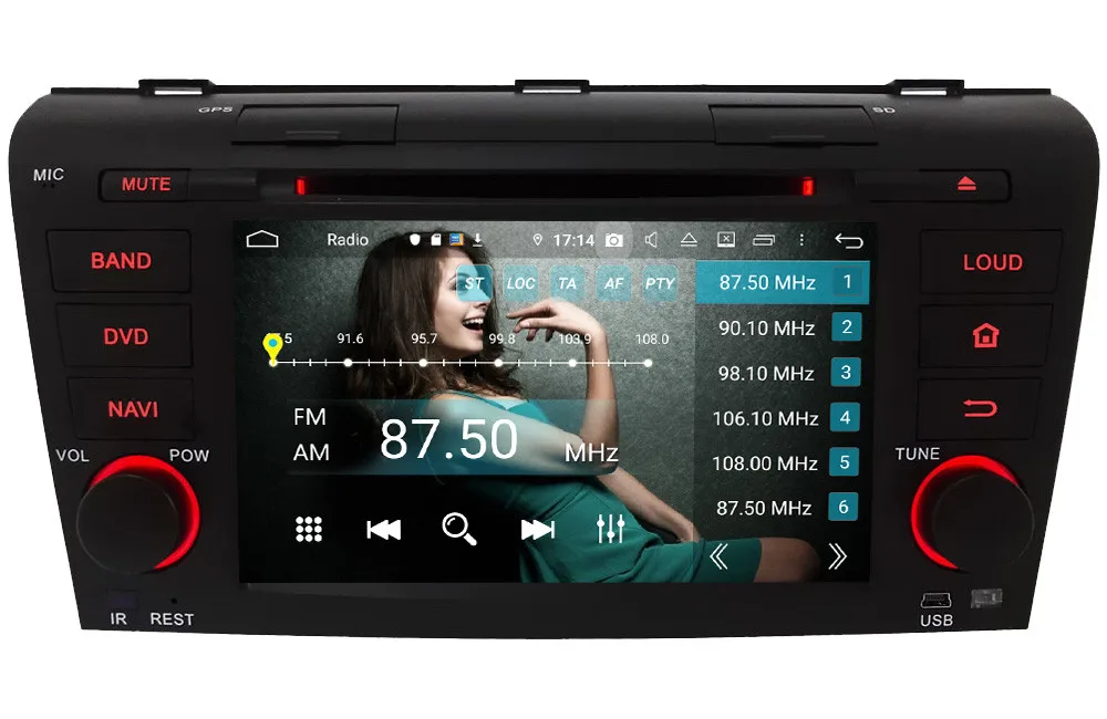 Perfect Klyde 4G WIFI Android 9.0 Octa Core 4GB RAM 64GB ROM DSP BT Car DVD Multimedia Player Radio Stereo GPS For Mazda 3 2004-2009 4